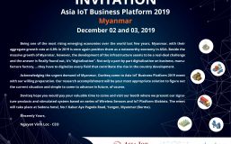 Invitation Asia IoT Business Platform 2019, Myanmar